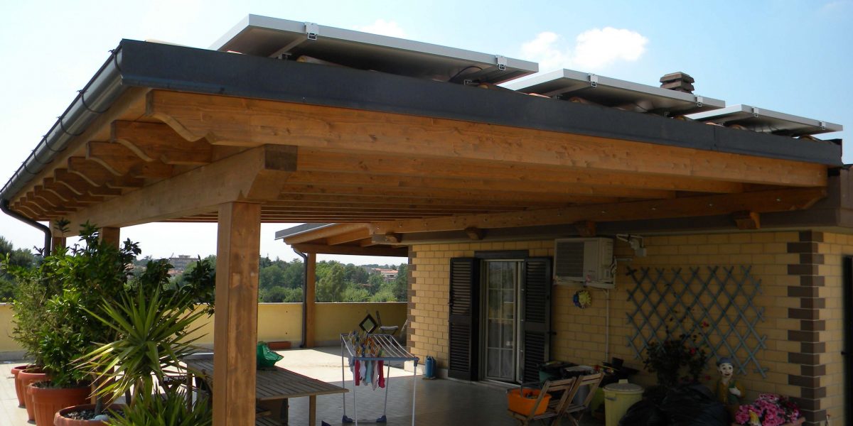 Portico con Fotovoltaico Tivoli